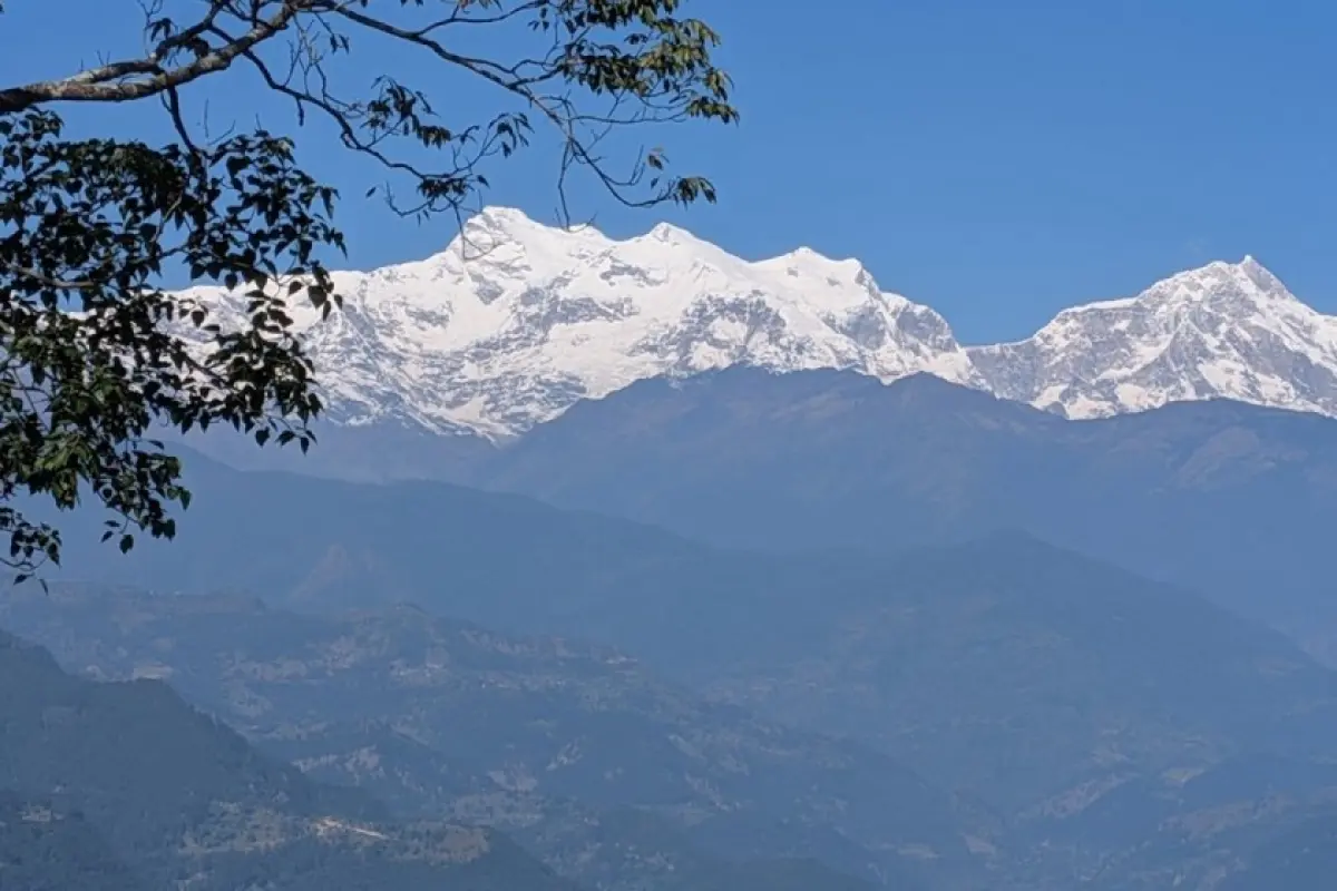 Manaslu Peak from Riepe village